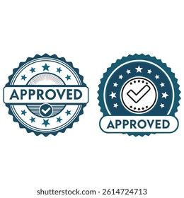 approved logo,Label Stamp Logo,and badge label,vector template
