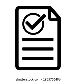 approved office document icon design vector