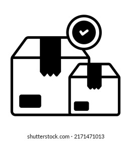 approved package Modern concepts design, vector illustration