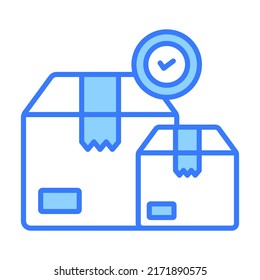 approved package Modern concepts design, vector illustration