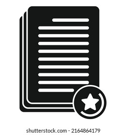 Icono de papel aprobado vector simple. Confianza laboral. Inspección de la capacidad