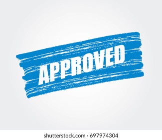 Approved. pen marker