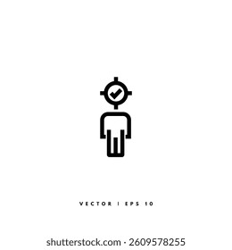 Approved Personal Icon. Editable Stroke