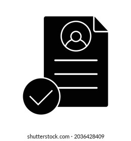 Approved personal traits icon. Simple illustration of Approved personal traits vector icon for web.