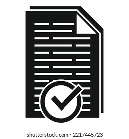 Approved product review icon simple vector. Customer evaluation. Feedback service