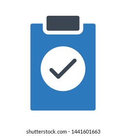 approved project glyph color vector icon