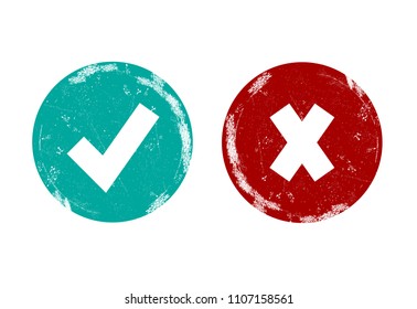 Approved and rejected stamp isolated on white background. Trendy approved and rejected stamp in flat style. Template for web site, app, label,ui and logo. Useful for sticker, banner,poster and placard