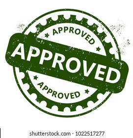 Approved Rubber Stamp
