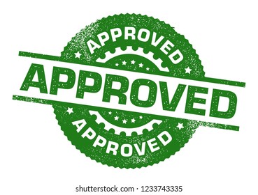 Approved Rubber Stamp