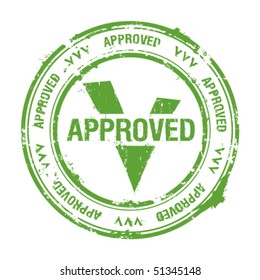 approved rubber stamp