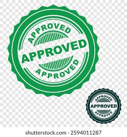 Approved rubber stamp design vector