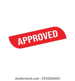 Approved rubber stamp set. Red Approved rubber grunge stamp vector illustration