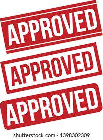 Approved rubber stamp vector illustration - Vector