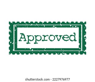 Approved Santa Clause main post office North Pole grunge rubber stamp design with white background