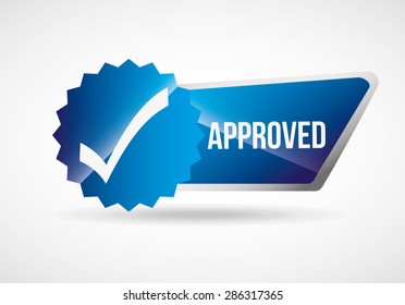 approved seal design, vector illustration eps10 graphic 