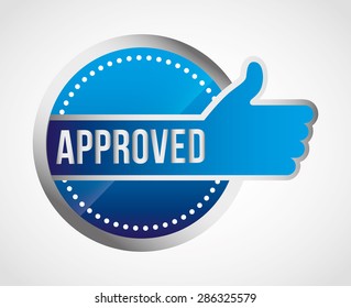 approved seal design, vector illustration eps10 graphic 
