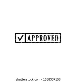 approved sigh in icon trendy flat design