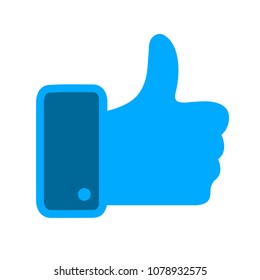 approved sign icon - vector like, check mark sign - approval symbol, social media illustration, yes