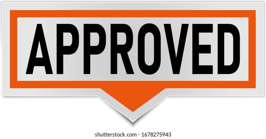 approved sign. approved rounded sticker approved speech bubble