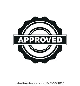 Approved sign. Simple vector illustration.
