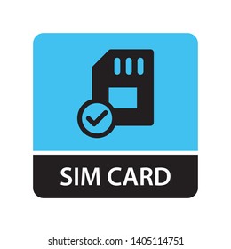 approved sim card icon for web and mobile