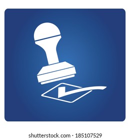 Approved Stamp, accepted symbol