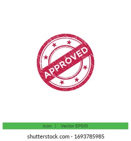 approved stamp icon vector design element eps 10