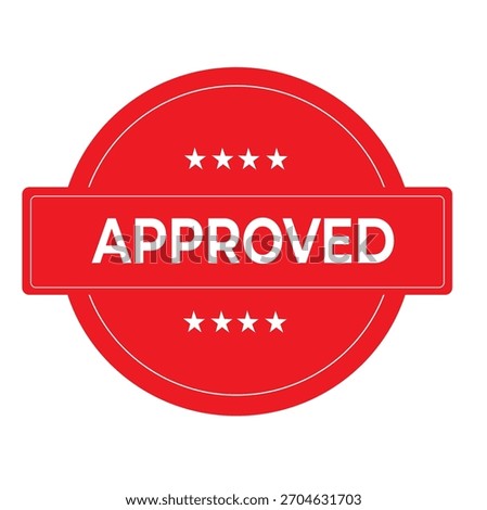 approved stamp icons in green and red – authorization and validation labels set