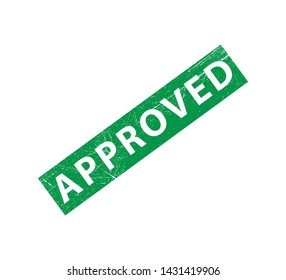Approved stamp ,label,seal  vector illustration 