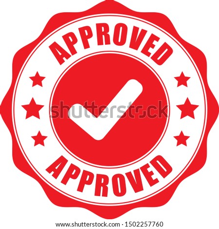 approved. stamp. red round grunge approved sign 