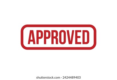 Approved stamp red rubber stamp on white background. Approved stamp sign. Approved stamp.