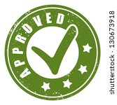 Approved stamp vector