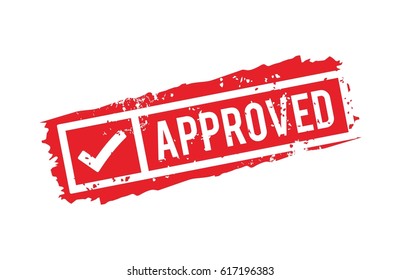 Approved Stamp Vector