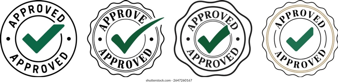 Approved Stamp Vector icon for Apps and UI Design Projects