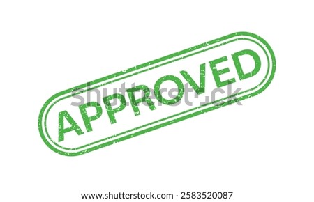 Approved Stamp vector isolated on white background