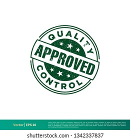 Approved Stamp Vector Template Illustration Design. Vector EPS 10.