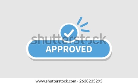 approved sticker button label badge flag sign symbol