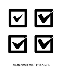 approved symbol, check mark list icons