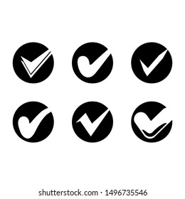 approved symbol, check mark list icons