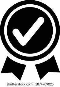 Genehmigtes Symbol - Vektorsymbol
