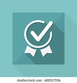 Approved symbol - Vector web icon