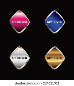 Approved tag button set 