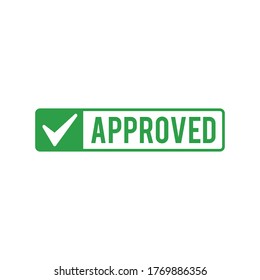 Approved text with checklist icon desing