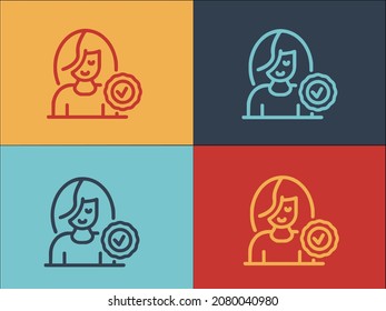 Approved Tourism Manager Logo Template, Simple Flat Icon Of tourism,manager,approval