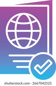 Icono de Vector aprobado. Se puede utilizar para aplicaciones de impresión, móviles y de Web.