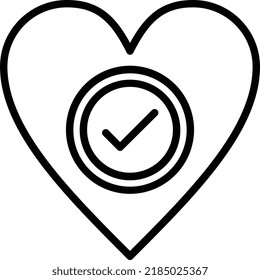 Genehmigtes Vektor-Line-Symboldesign