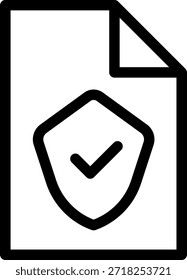 Approved verification icon symbolizing confirmation, authentication, and successful approval in a clean modern design