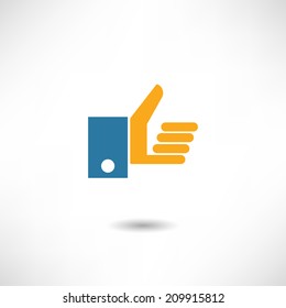 Approving gesture icon