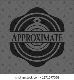 Approximate black emblem