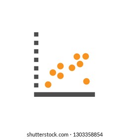 Approximate and dots  icon. Element of financial, diagrams and reports icon for mobile concept and web apps. Detailed Approximate and dots  icon can be used for web and mobile